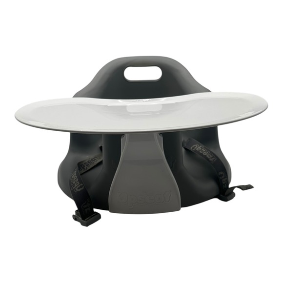 Upseat Ergonomic Baby Floor Seat Trainer Positioner with Tray Gray and White - Picture 1 of 4